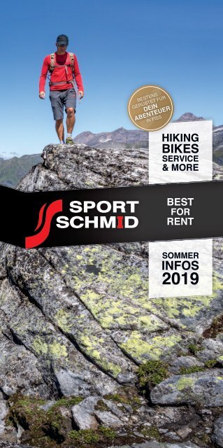 Sport Schmid – Sommerprospekt 2019