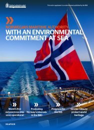 Norwegian Maritime Authority - With an environmental commitment at sea