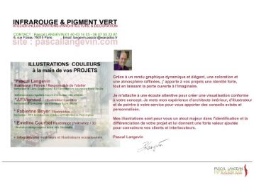 Press Book INFRAROUGE et PIGMENT vert Pascal Langevin