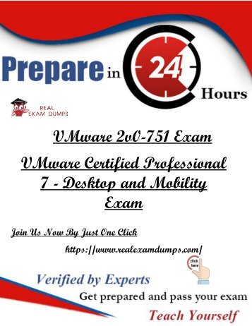 Get 2V0-751 Exam Practice Question Answers - 2V0-751 Dumps - RealExamDumps