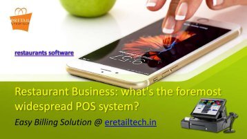 Restaurant Business_ what&#039;s the foremost widespread POS system