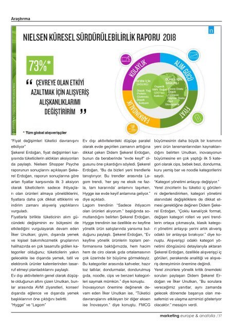 marketing europe & anatolia Sayı: 086 