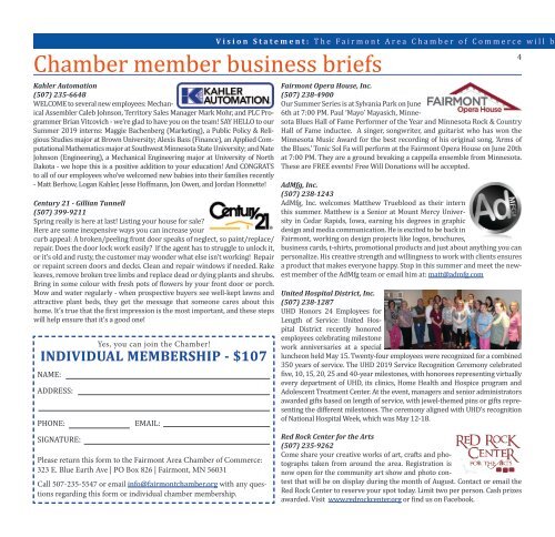 Chamber Newsletter - June 2019