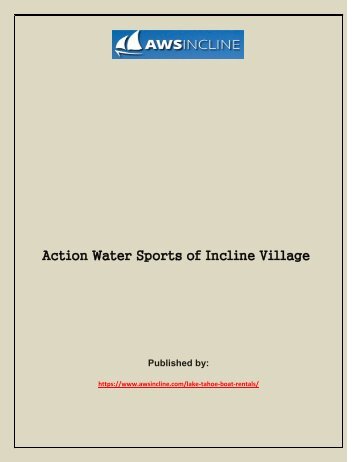 Action Water Sports of Incline Village