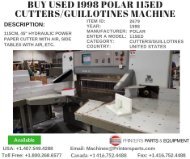Buy-Used-1998-Polar-115ED-Cutters-Guillotines-Machine