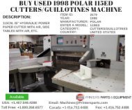 Buy Used 1998 Polar 115ED Cutters/Guillotines Machine