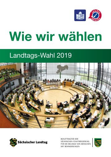 Wie wir wählen: Landtags-Wahl 2019 in Sachsen (Leichte Sprache)