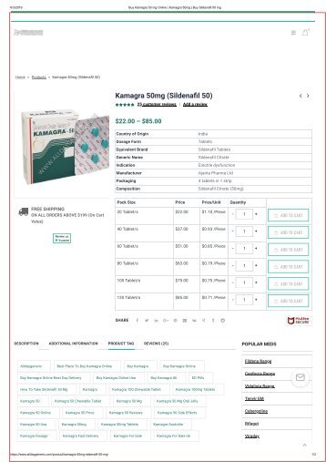 Buy Kamagra 50 mg Online _ Kamagra 50mg _ Buy Sildenafil 50 mg