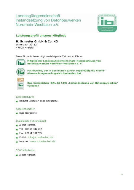 H. Schaefer GmbH & Co. KG - LIB NRW