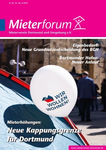 Mieterforum Dortmund - Ausgabe II/2019 (Nr. 56)