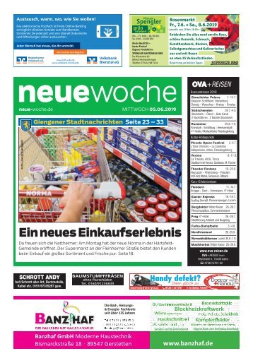 05.06.2019 NEUE WOCHE