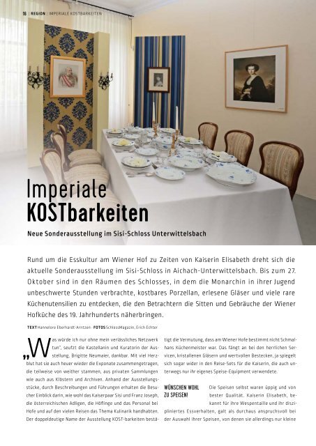 SchlossMagazin Juni 2019 Bayerisch-Schwaben und Fünfseenland