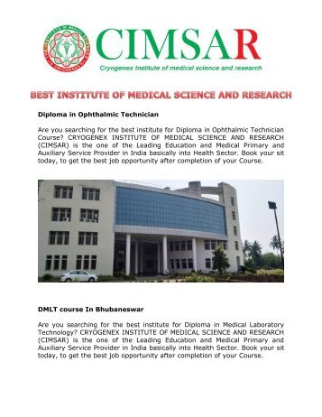 BEST INSTITUTE OF MEDICAL SCIENCE AND RESEARCH