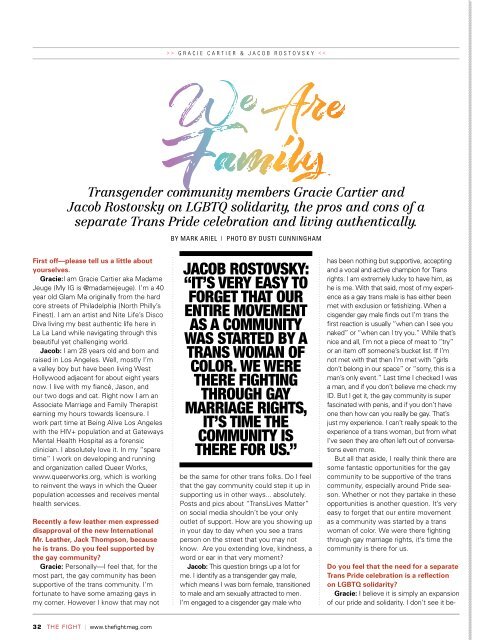 THE FIGHT SOCAL'S LGBTQ MONTHLY MAGAZINE JUNE 2019