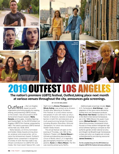 THE FIGHT SOCAL'S LGBTQ MONTHLY MAGAZINE JUNE 2019