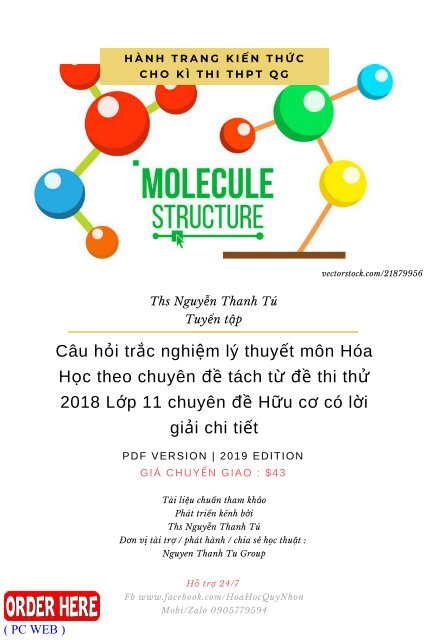 Câu hỏi trắc nghiệm lý thuyết môn Hóa Học theo chuyên đề tách từ đề thi thử 2018 Lớp 11 chuyên đề Hữu cơ có lời giải chi tiết