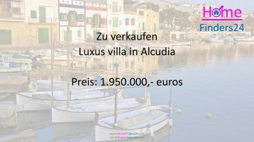 Zu verkaufen Villa in Alcudia mit Pool und Außenbar (VIL0002)