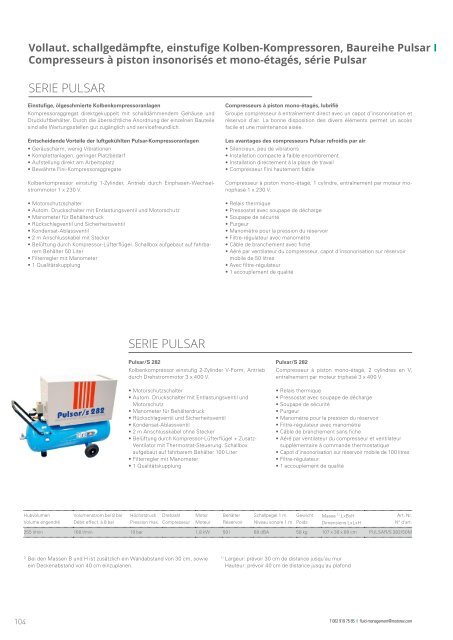 FLUID MANAGEMENT Katalog DE & FR