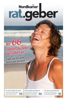 Nordkurier Ratgeber Mit 66 Jahren (Ausgabe MSP)