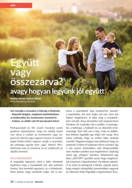 Utazik a család magazin 2019. nyár