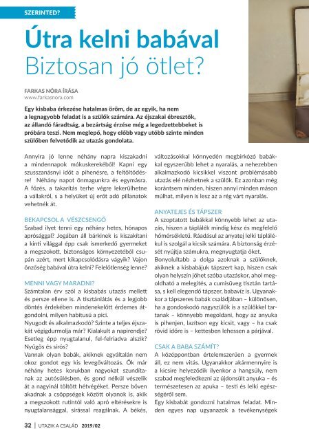 Utazik a család magazin 2019. nyár