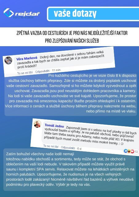 Rejdař Pro vás Červen 2019