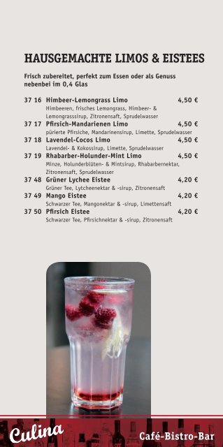 Culina Cocktails