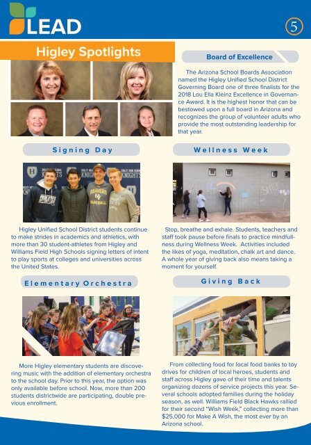 Higley Unified School District Magazine 