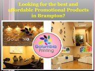 Looking for the best and affordable Promotional Products in Brampton