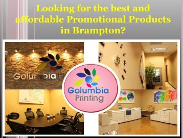 Looking for the best and affordable Promotional Products in Brampton