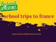 School Trips To France | French School Trips