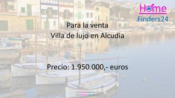 Se vende villa en Alcudia con piscina y bar exterior (VIL0002)