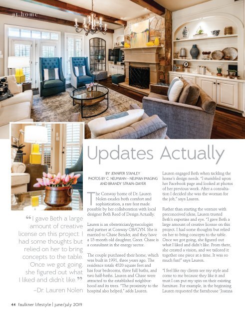 Faulkner Lifestyle Magazine~June/July 2019 issue