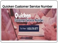 Quicken Customer Service  Number 1-855-376-8777