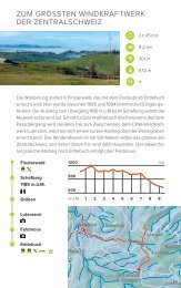 Zum grössten Windkraftwerk der Zentralschweiz