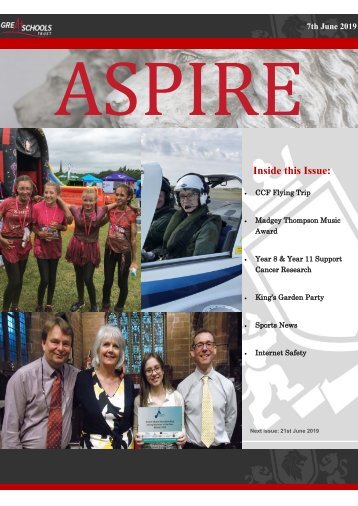 ASPIRE Newsletter - 7th June 2019