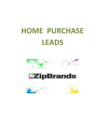 ZipBrands- Home Purchase Leads