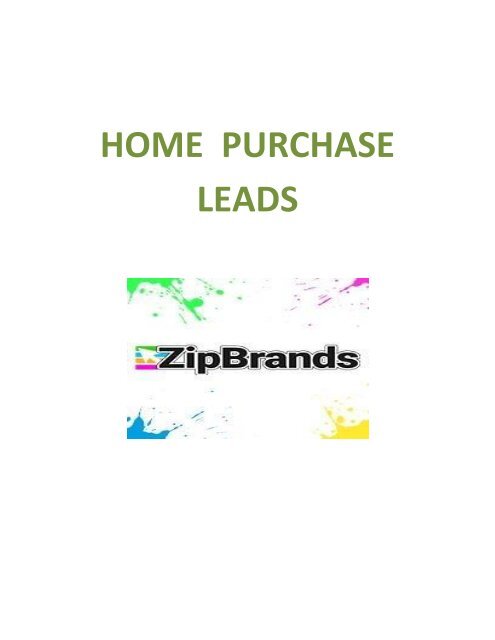 ZipBrands- Home Purchase Leads