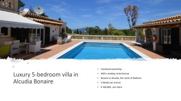 Villa Mallorca Bonaire Fractional Ownership