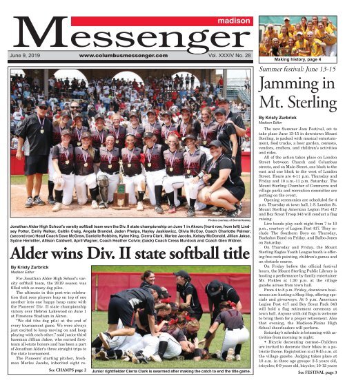 Madison Messenger - June 9th, 2019