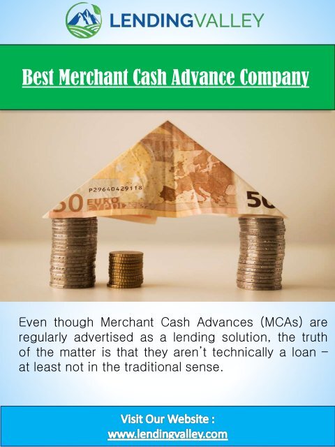  Best Merchant Cash Advance Company