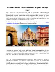 Best Luxury Delhi-Agra-Jaipur Tour Package - Travkart