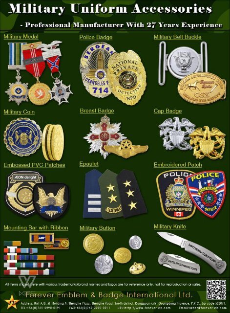 military uniform accessories