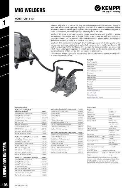 SPW Product Catalogue  2019