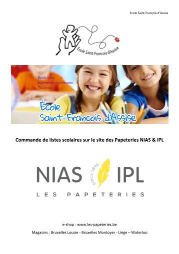 Mode d'emploi commande de listes scolaires SFA