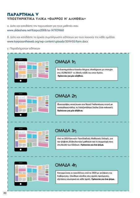 App Your School | Εκπαιδευτικό Εγχειρίδιο 2019