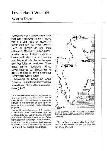 Lovekirker i Vestfold 
