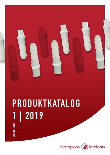 Produktkatalog 01 / 2019