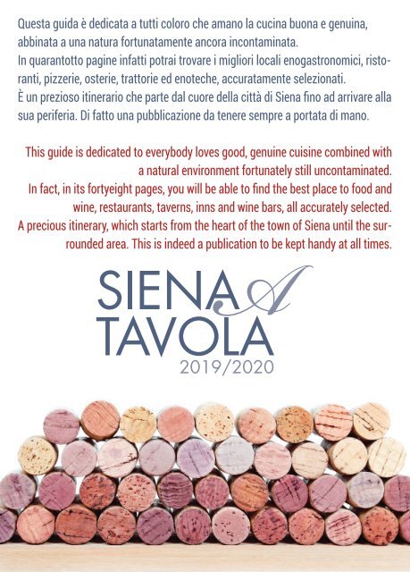 Siena a Tavola 2019/2020