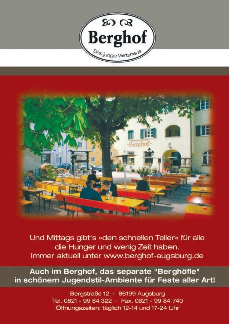 Biergarten-Guide Augsburg 2019